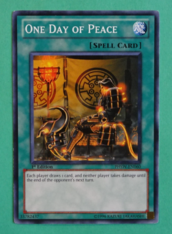 2011 Yugioh Photon Shockwave ONE DAY OF PEACE #PHSW-EN060. (HP Condition) - Image 2