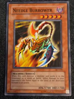 Yugioh! Needle Burrower - AST-020 - Ancient Sanctuary - Super Rare - MP - Image 1