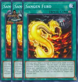Yugioh! 3x Sangen Furo MP25-EN418 Common 1st Ed NM - Image 1