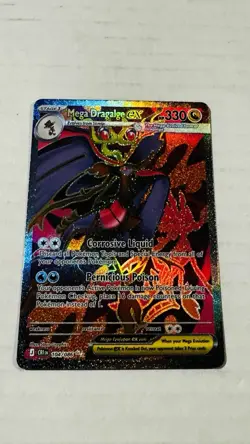 MEGA DRAGALGE EX POKEMON ME04: CHAOS RISING ULTRA RARE FULL ART HOLO 104/086 - Image 2
