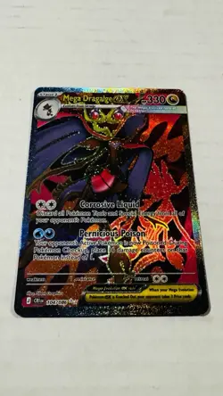 MEGA DRAGALGE EX POKEMON ME04: CHAOS RISING ULTRA RARE FULL ART HOLO 104/086 - Image 3