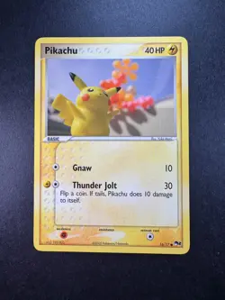 2005 Pokemon Pikachu 16/17 POP Series 2 Non-Holo Regular TCG - Image 1