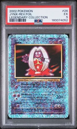 2002 POKEMON LEGENDARY COLLECTION #26 JYNX-REV.FOIL PSA 5 (052 - Image 1