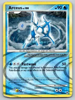 Arceus (AR4) AR4 Holo Holo Rare Arceus Pokemon Holo Damaged - Image 1
