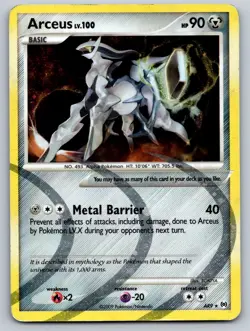Arceus (AR9) AR9 Holo Holo Rare Arceus Pokemon Holo Damaged - Image 1