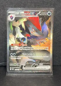 Pokemon N's Zoroark ex 185/159 Journey Together-Special Illustration Rare (NM) - Image 1