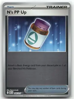N's PP Up 195/217 Reverse Holo ME: Ascended Heroes Trainer Pokemon TCG - Image 1