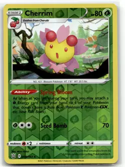 Cherrim 008/163 Rare Battle Styles Pokemon Reverse Holo LP - Image 1