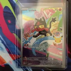 Litten - 044 First Partner Illustration Series 1 Promo Pokemon NM - Image 1