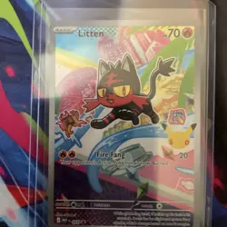 Litten - 044 First Partner Illustration Series 1 Promo Pokemon NM - Image 2
