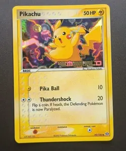 ⚡ PIKACHU 60/106 Pokemon EX 2005 Emerald Reverse Holo Stamped NM- Raw read - Image 1