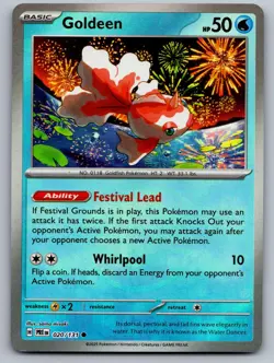 Goldeen (Master Ball Pattern) 020/131 Holo Prismatic Evolutions Pokemon Holo NM - Image 1