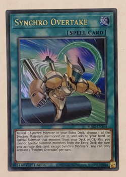 Yu-Gi-Oh Synchro Overtake Ultra Rare 1st Edition MP22-EN164 - Image 1