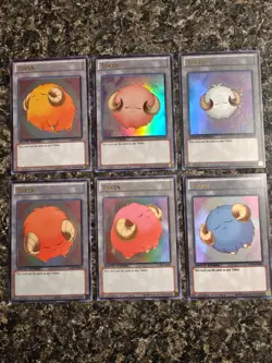 Yugioh Scapegoat Tokens Set of 6 - LC04 EN004-EN009 - Ultra Rare LP - Image 1