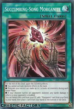 YUGIOH ROTA-EN065 Succumbing-Song Morganite Super Rare 1st Edition NM - Image 1