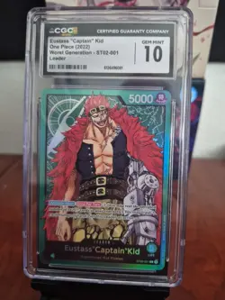 2024 ONE PIECE PREMIUM COLLECTION LEADER COLLECTION EUSTASS CAPTAIN KID CGC 10 - Image 1