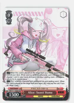 Alice: Sweet Home (SR) S117-E069S SR GODDESS OF VICTORY: NIKKE Weiss Schwarz NM - Image 1