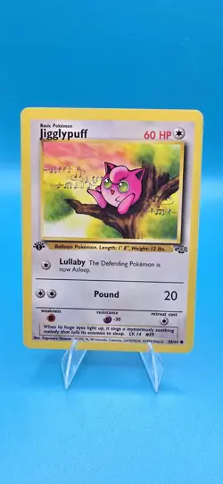 Jigglypuff 54/64 Jungle Regular 1st Edition Pokemon Card TCG NM - Image 1