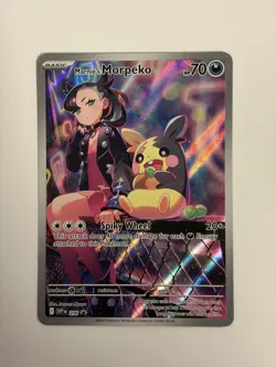 Pokemon TCG Marnie's Morpeko 206 Black Star Promo Card Near Mint Condition - Image 1