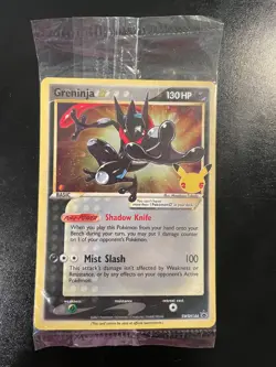 Pokemon TCG Sealed Greninja Gold Star Pokemon Celebrations Promo Card SWSH144 - Image 1