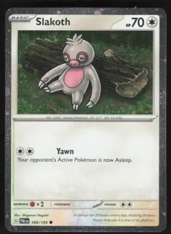 Slakoth (Cosmos Holo) 160/193 Holo Miscellaneous Cards & Products Pokemon NM - Image 1
