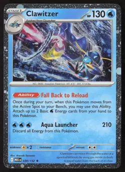 Clawitzer (Cosmos Holo) 038/132 Holo Miscellaneous Cards & Products Pokemon NM - Image 1