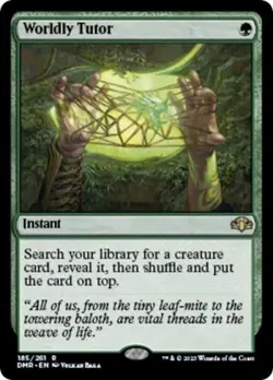 Worldly Tutor -Foil Near Mint MTG Dominaria Remastered - Image 1