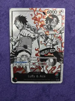 ST30-001 Luffy & Ace leader Alt Art (Parallel) One Piece Card Game ENGLISH Deck - Image 1