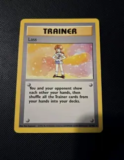 Pokemon Card - Lass Trainer 75/102 Base Set Rare 4th Print 1999-2000 WOTC - Image 1