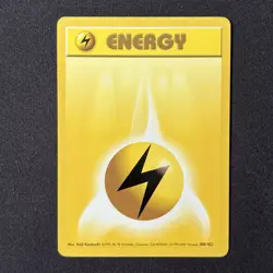 Lightning Energy 100/102 Base Set 4th Print Pokemon Card - Image 2