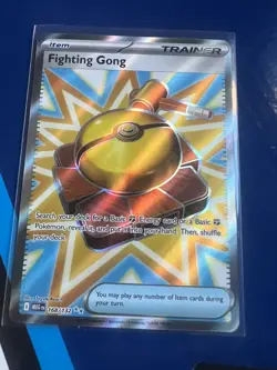 Pokemon TCG Fighting Gong Trainer Card 168/132 Mega Evolution Secret Rare - Image 1