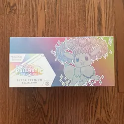 Pokemon TCG Prismatic Evolutions Super-Premium Collection Box Eevee 15 Cards - Image 1