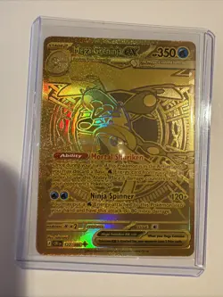 Pokemon Mega Greninja EX 122/86 Chaos Rising Mega Hyper Rare Gold Card - Image 1