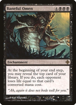 MTG - Baneful Omen - Rise of the Eldrazi - Magic the Gathering - Image 1