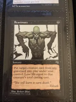 Reanimate Tempest Regular MP/HP Magic the Gathering Single Rare Card - Image 1