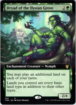 Dryad of the Ilysian Grove (Extended Art) 326 Theros Beyond Death LP - Image 1