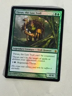 MTG FOIL Thrun, the Last Troll Mirrodin Besieged Magic the Gathering - Image 1