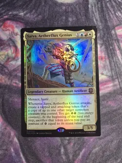 MTG Satya, Aetherflux Genius Commander: Modern Horizons 3 0003 Foil Mythic - Image 1
