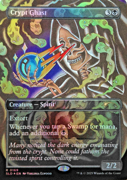 MTG - Crypt Ghast - Foil - Borderless - Secret Lair - Magic the Gathering - Image 1