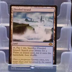 Wizards of the Coast MTG Flooded Strand Colorless Land Regular Rare 220 MH3 Eng - Image 1