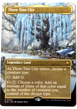 Three Tree City (Borderless) (0340) - Bloomburrow (BLB) - EN - R 0340 - Image 1