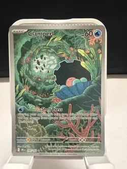 The Pokemon Company Pokemon TCG Clamperl 195/182 Sv10 Destined Rivals Holo IR EN - Image 1