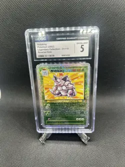 Pokemon TCG 2002 Legendary Collection Nidoking 31/110 Reverse Holo CGC 5 - Image 1