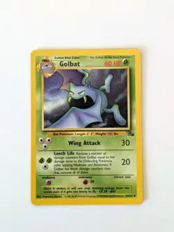 Pokemon Card WOTC Golbat 34/62 Fossil Non-holo Uncommon Unlimited 1999 - NM - Image 1