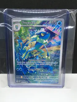 Frogadier 089/086 Illustration Rare ME04: Chaos Rising Pokemon Holo Near Mint IR - Image 1