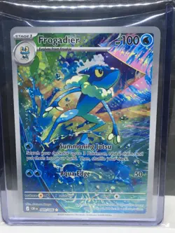 Frogadier 089/086 Illustration Rare ME04: Chaos Rising Pokemon Holo Near Mint IR - Image 4