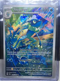 Frogadier 089/086 Illustration Rare ME04: Chaos Rising Pokemon Holo Near Mint IR - Image 5
