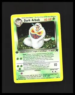 Dark Arbok Pokemon Team Rocket 1st Edition 2/82 HOLO RARE LP-MP - Image 1