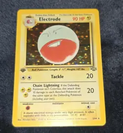 Pokemon 1st Edition Jungle Electrode Holo / MP - Image 1