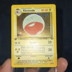 Pokemon 1st Edition Jungle Electrode Holo / MP - Image 3